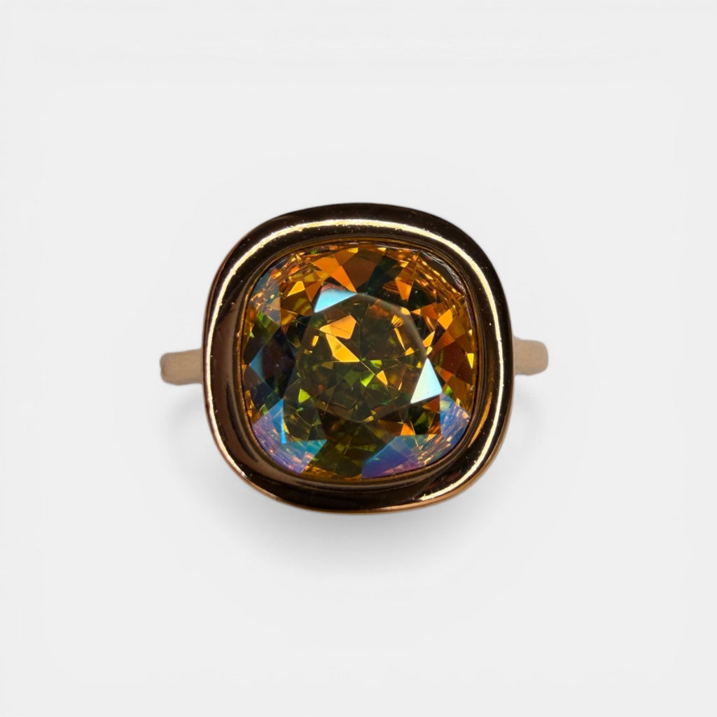 Vibrant Honey 18k Gold Plated Ring