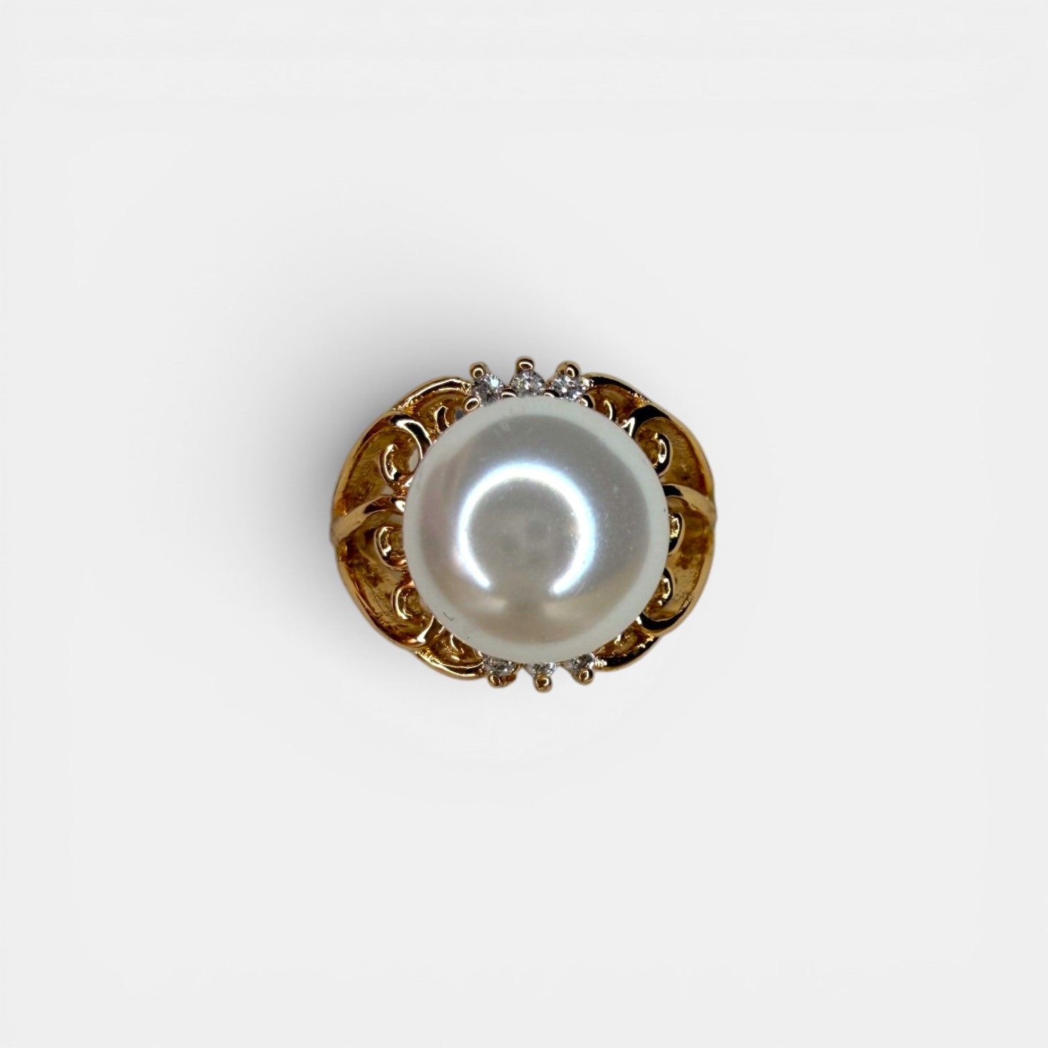 Royal Pearl 18k Gold Plated Ring