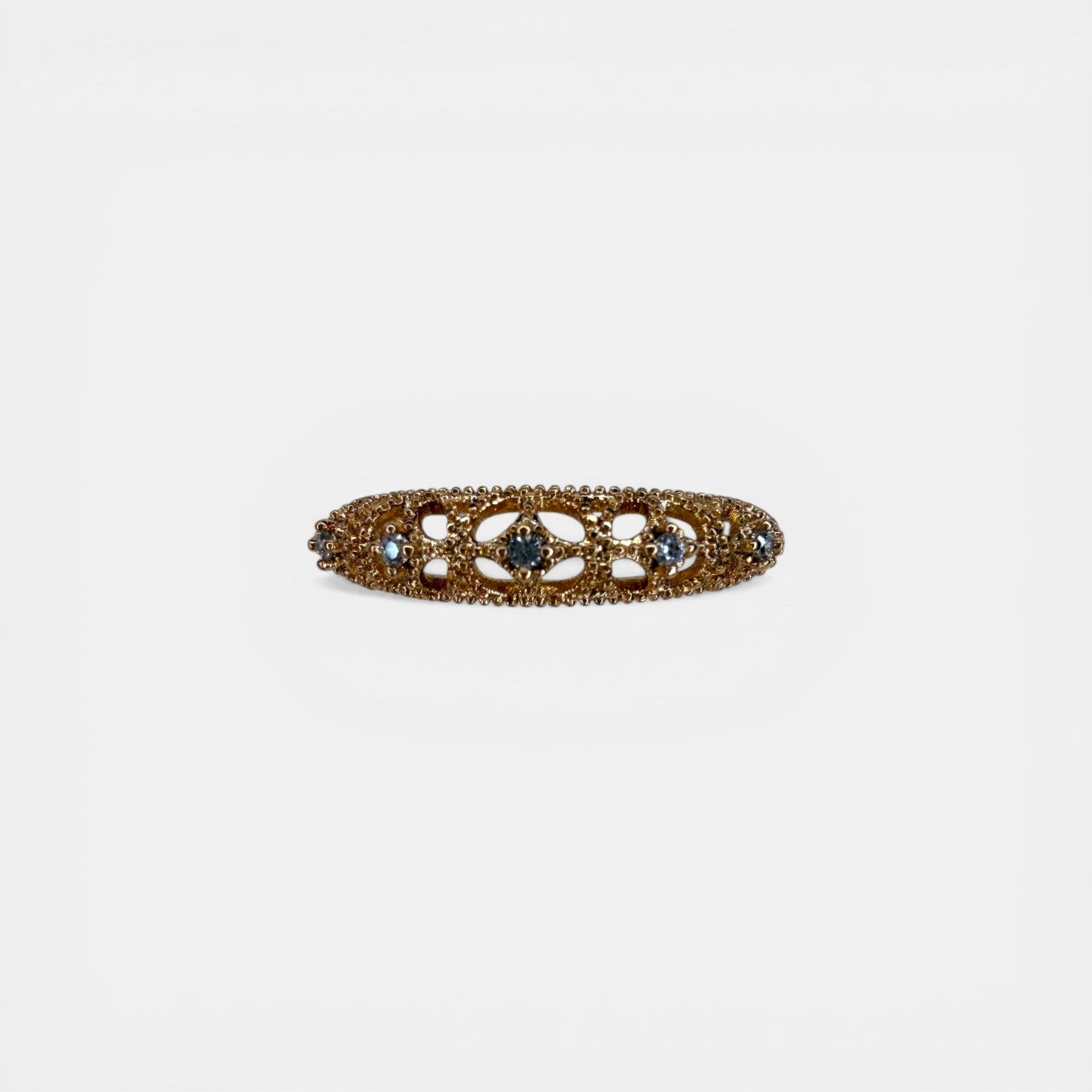 Crystal Crown 18k Gold Plated Ring