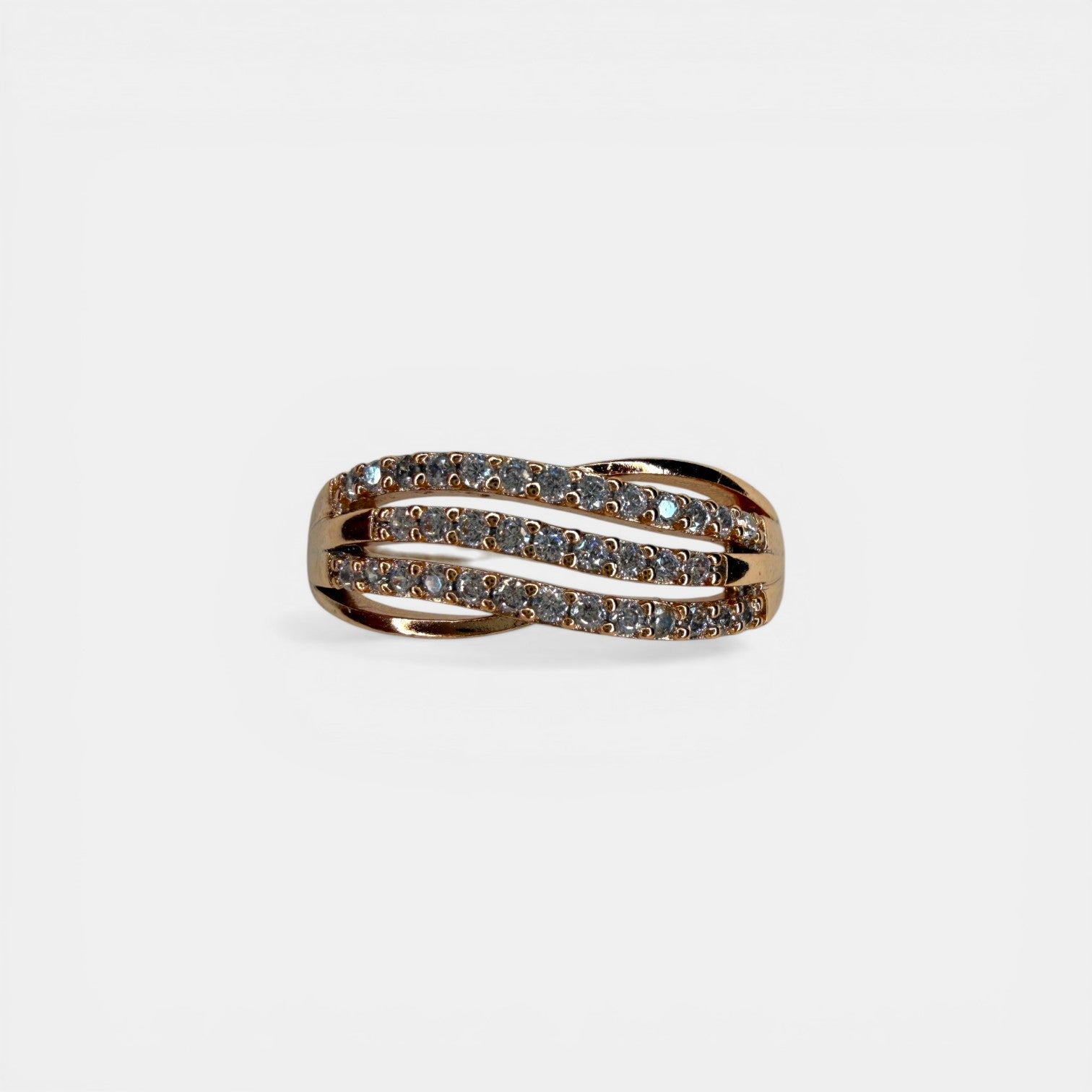 Abundant Waves 18k Gold Plated Ring