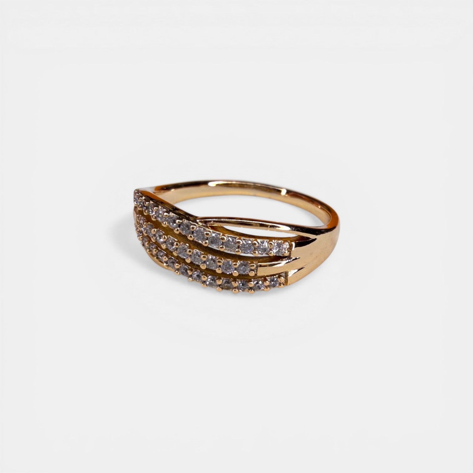 Abundant Waves 18k Gold Plated Ring