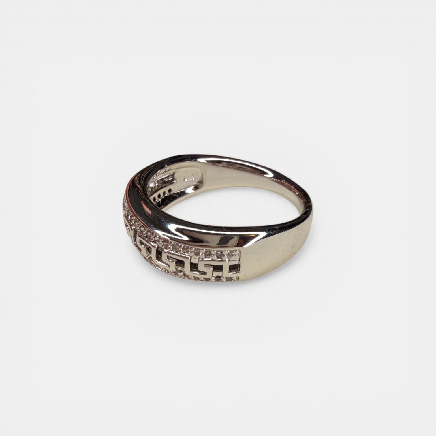 Athena White Gold Plated Ring