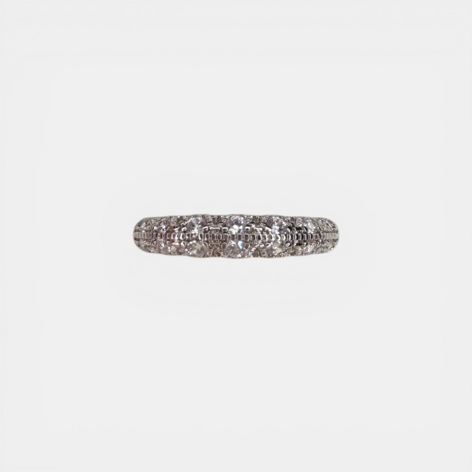 Lindos White Gold Plated Ring