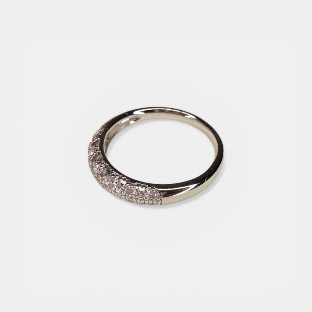 Lindos White Gold Plated Ring