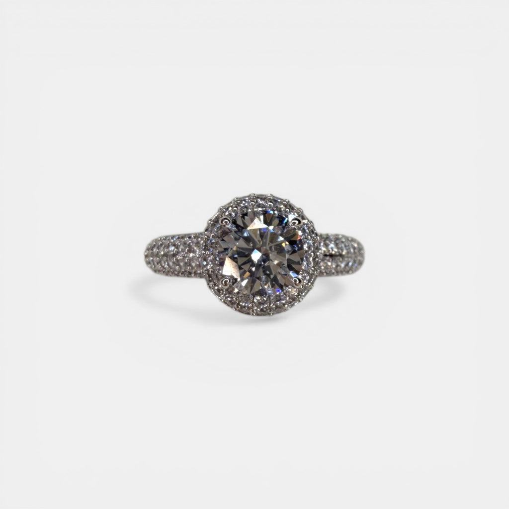 Jennifer White Gold Plated Ring