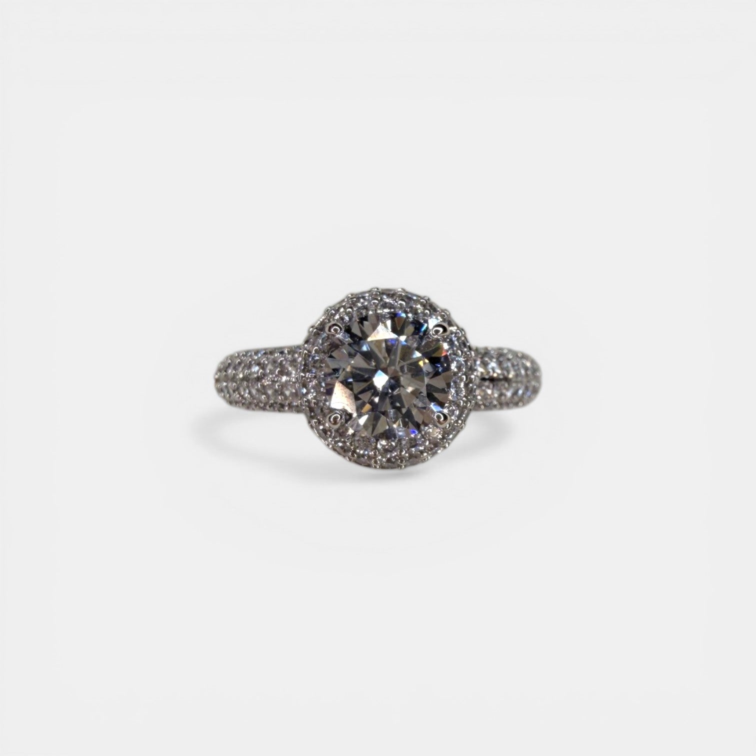 Jennifer White Gold Plated Ring