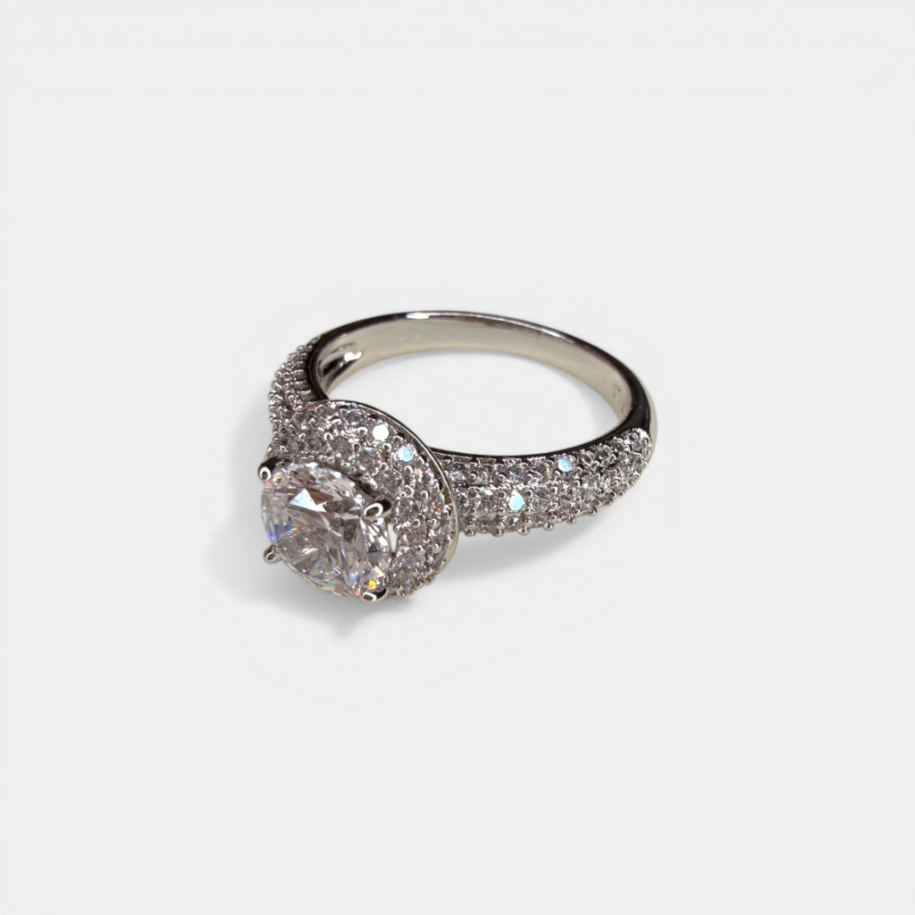 Jennifer White Gold Plated Ring