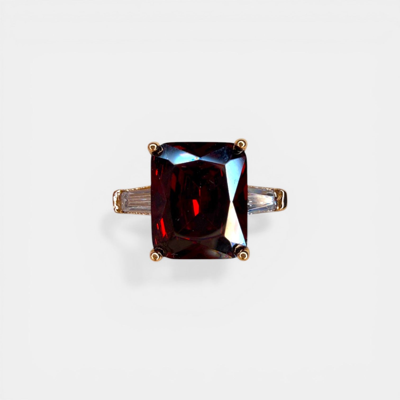 Ruth White Gold Plated Ring
