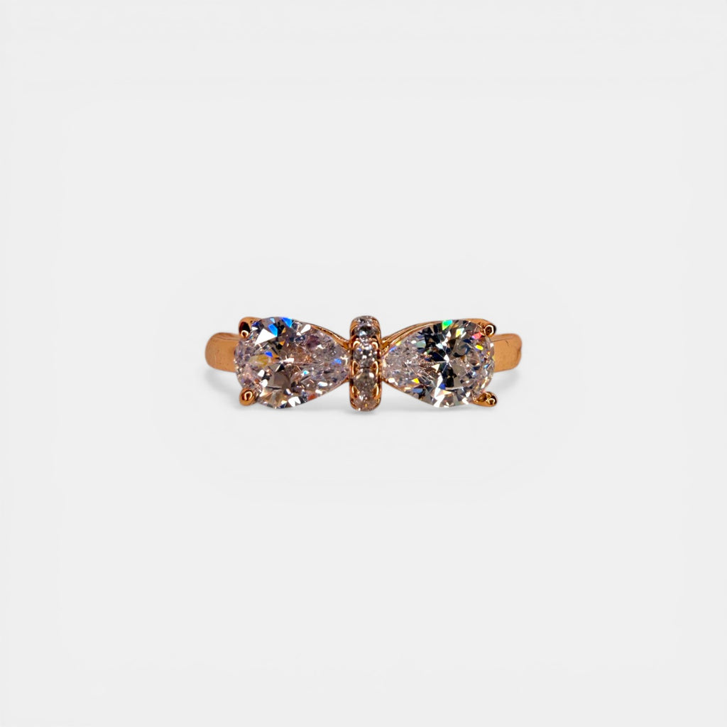 Bow 18k Gold Plated Ring