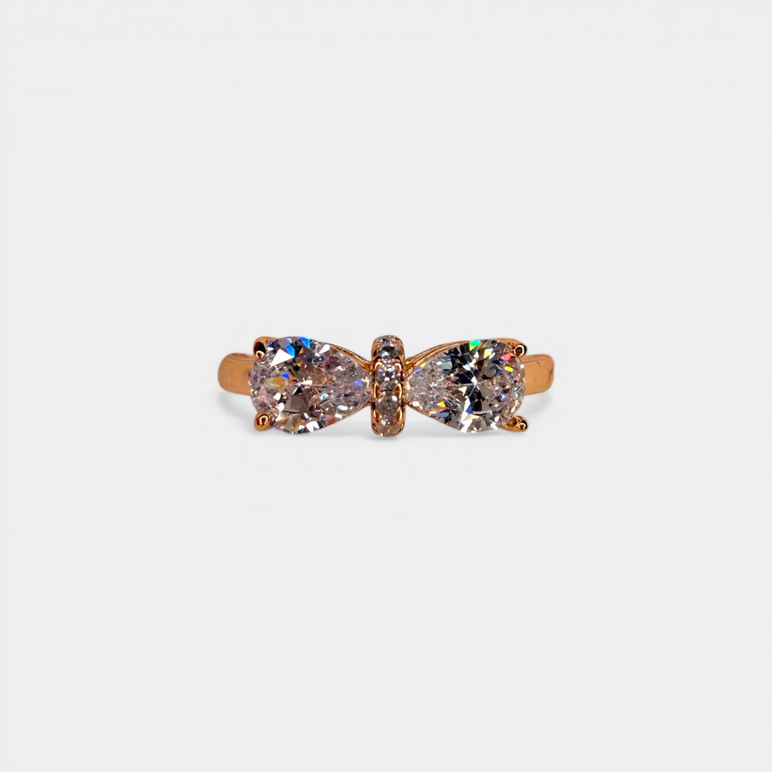 Bow 18k Gold Plated Ring