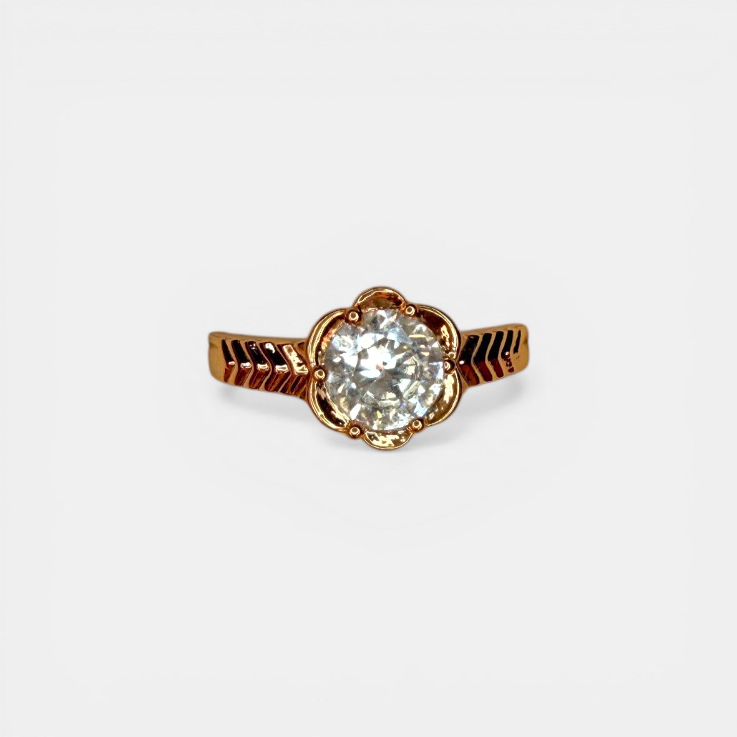 Camellia 18k Gold Plated Ring