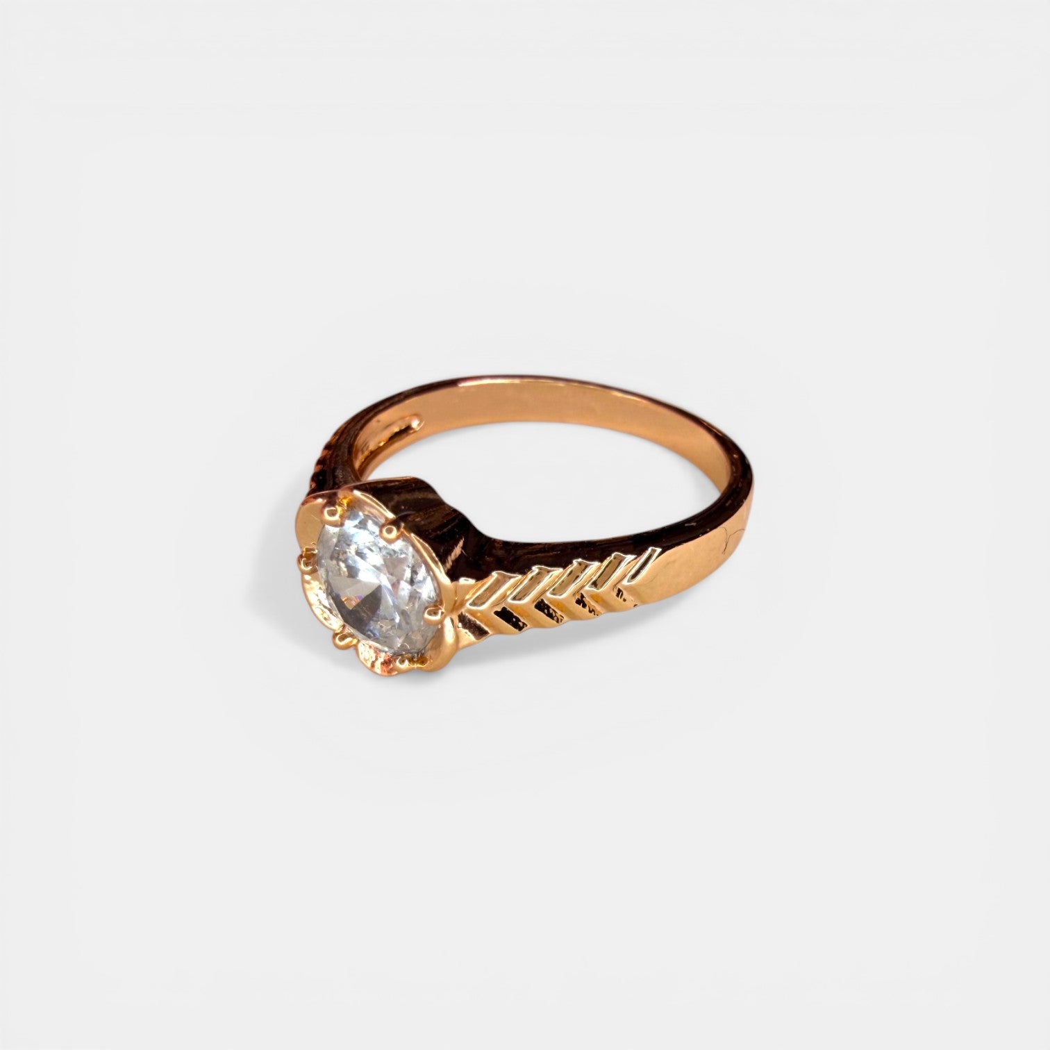 Camellia 18k Gold Plated Ring
