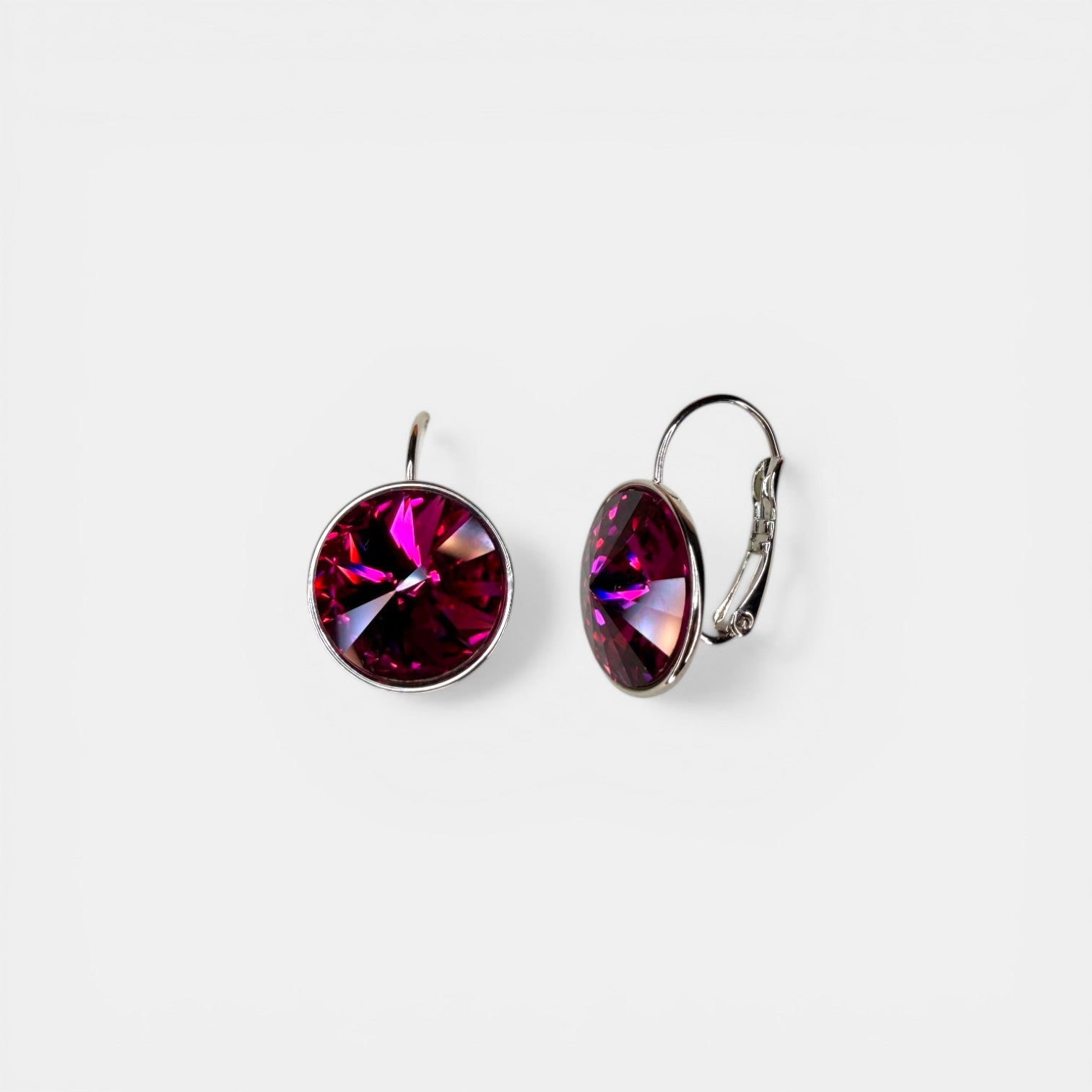 18k White Gold Plated Earrings