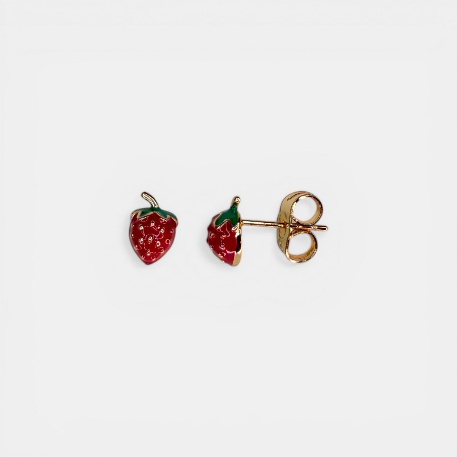 Strawberry 18k Gold Plated Earrings